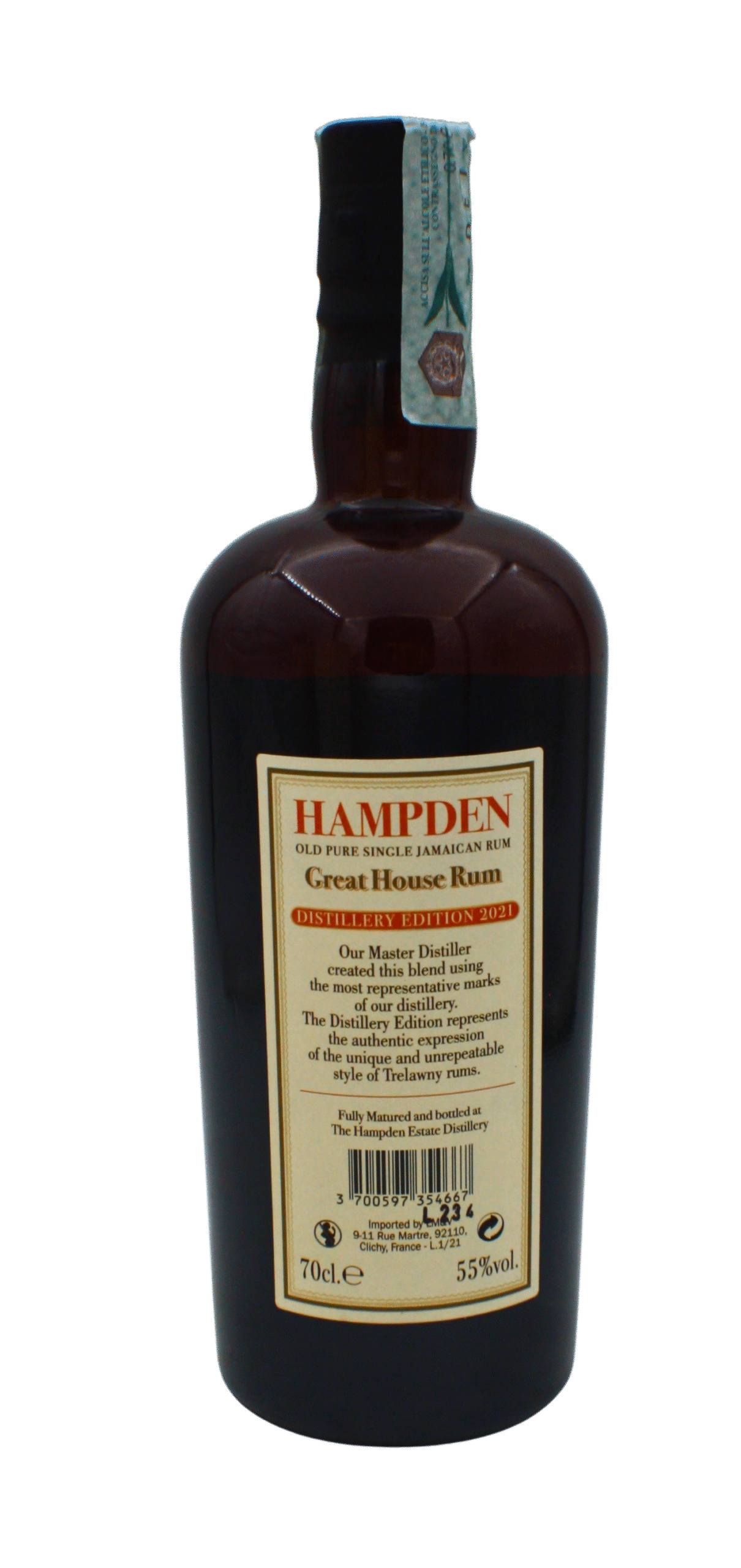 The Hampden Great House Distillery Edition 2021 Rum 700 ML - Image 3