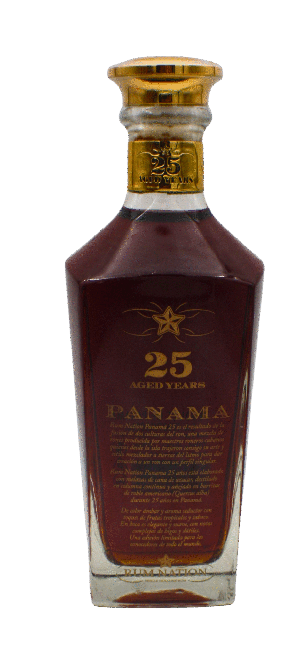 Rum Nation Single Domaine Rum Panama 25 Y.O Rum 700 ML - Image 2