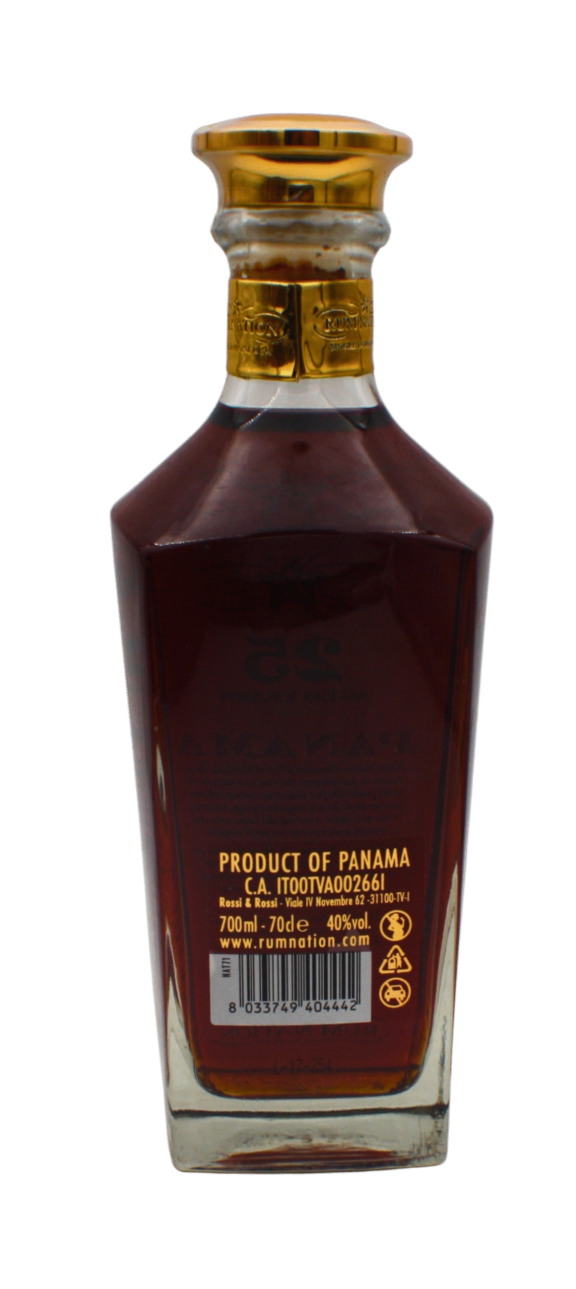 Rum Nation Single Domaine Rum Panama 25 Y.O Rum 700 ML - Image 3