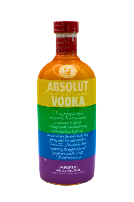 Absolut Vodka Rainbow Edition Red Cap 700 ML