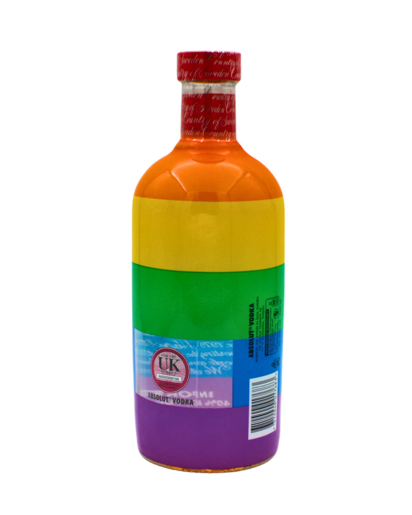 Absolut Vodka Rainbow Edition Red Cap 700 ML - Image 3