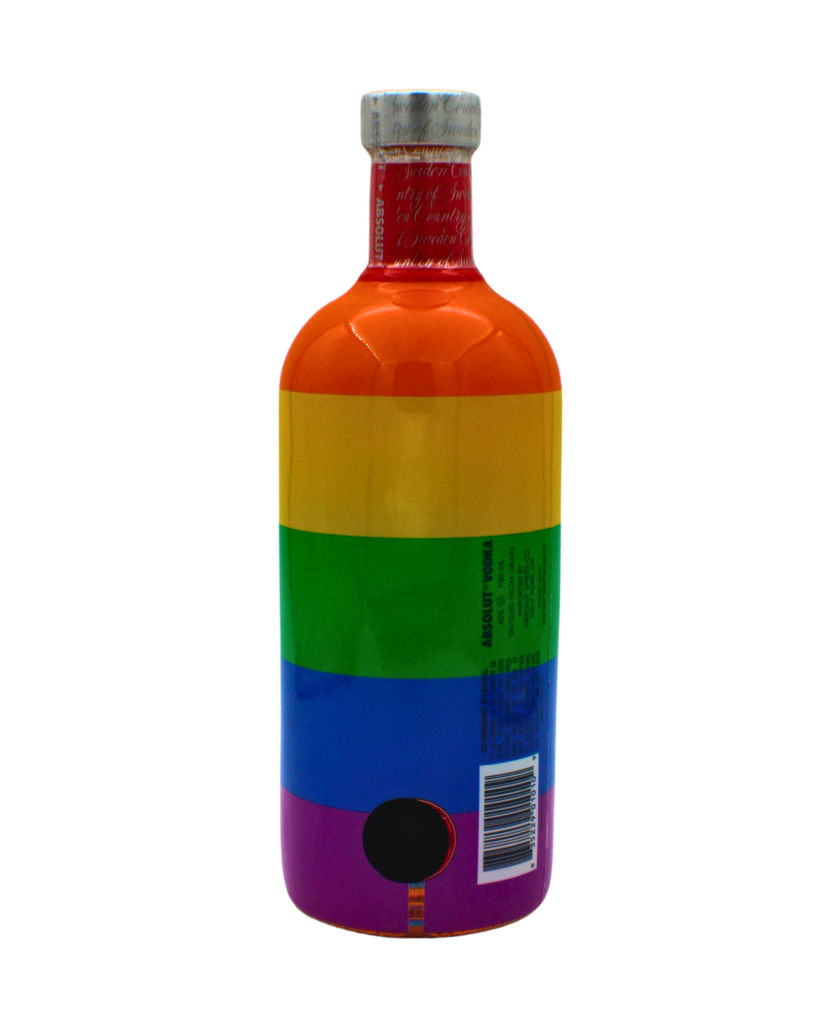 Absolut Vodka Rainbow Edition Silver Cap 750 ML - Image 2