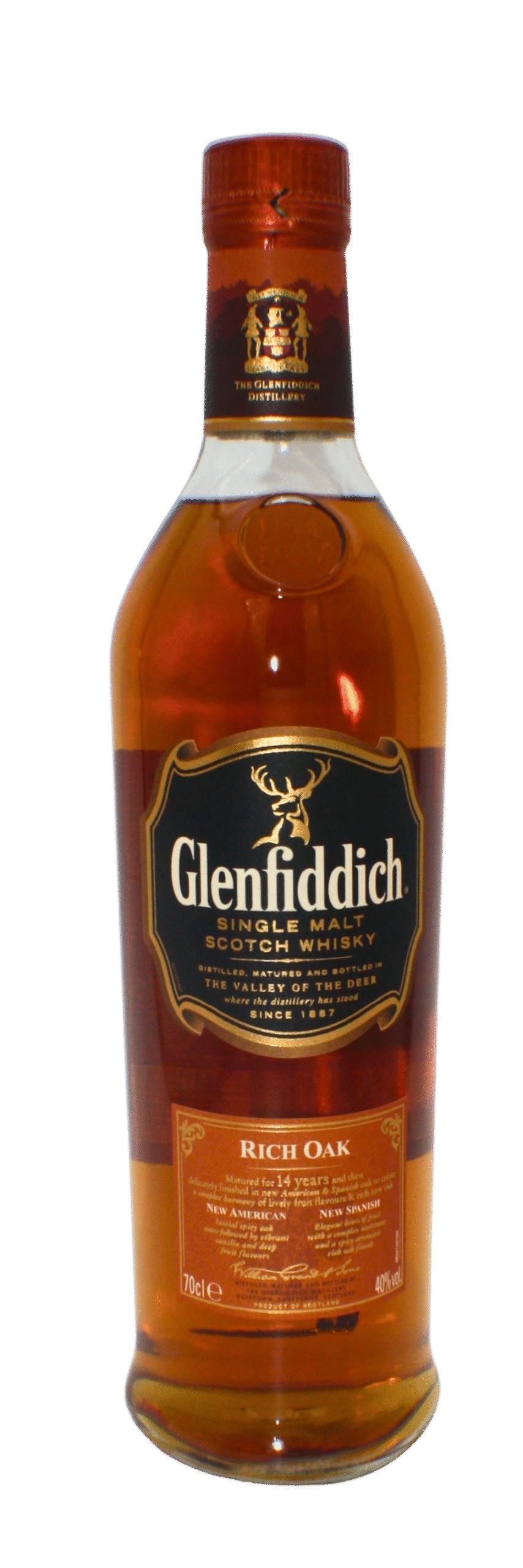 Glenfiddich Rich Oak 14 Y.O Single Malt Scotch Whisky 700 ML - Image 2