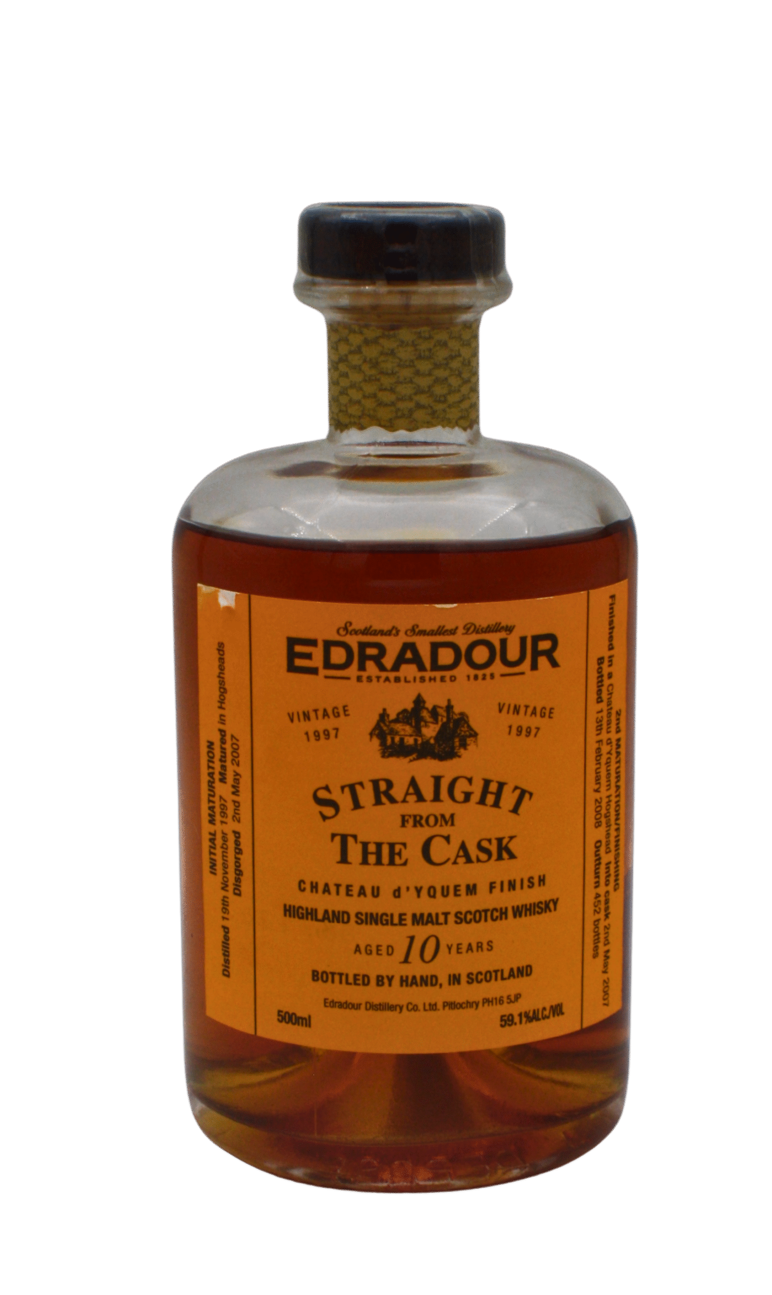 Edradour Straight From The Cask Chateau D'Yquem Finish Single Malt Scotch Whisky 500 ML - Image 2
