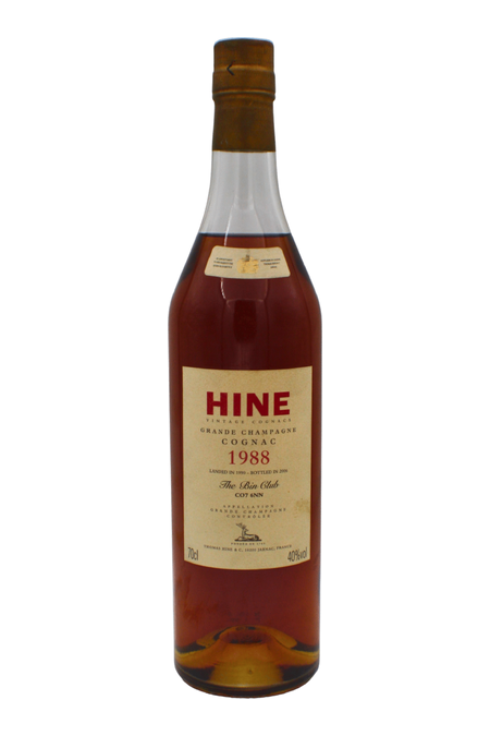 Hine 1988 The Bin Club Grande Champagne Cognac 700 ML