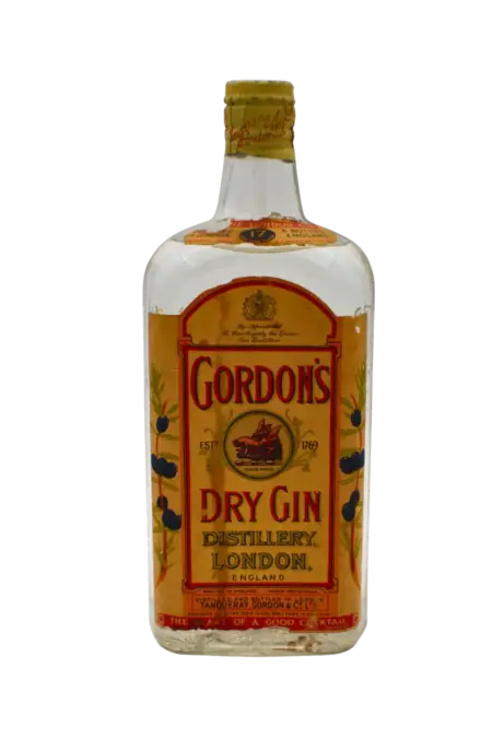 Gordons London Dry Gin Spring Cap 1950s 750 ML