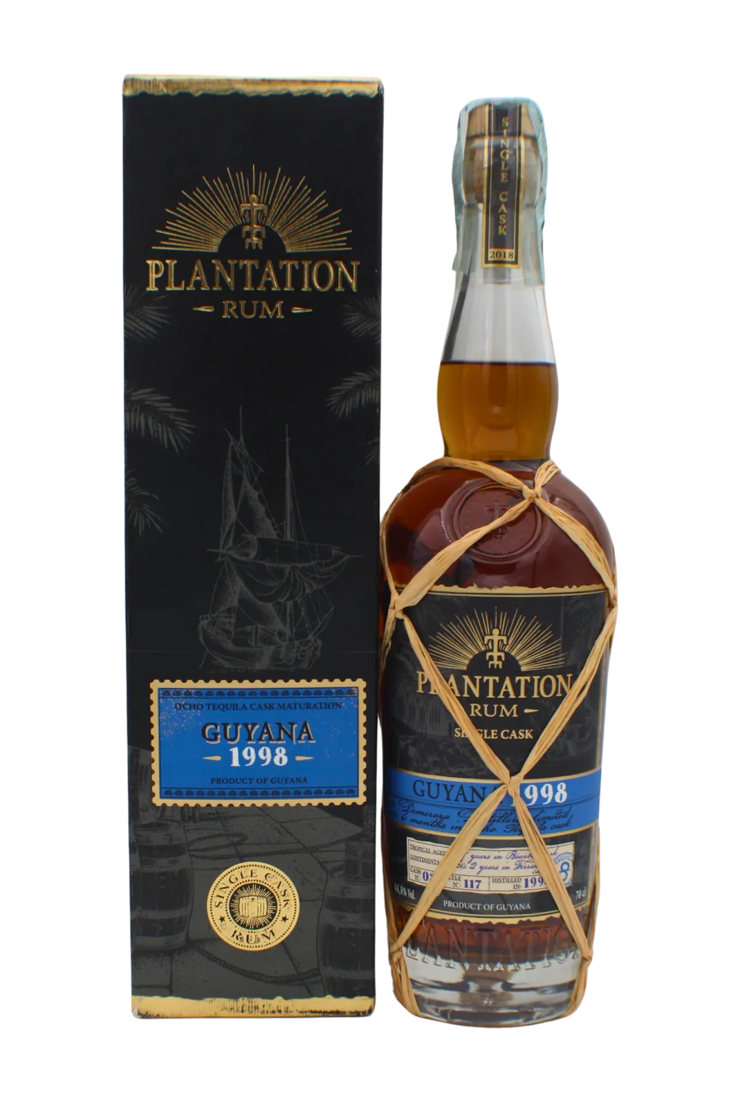 Plantation Guyana Ocho Tequila Maturation 1998 Rum 700 ML