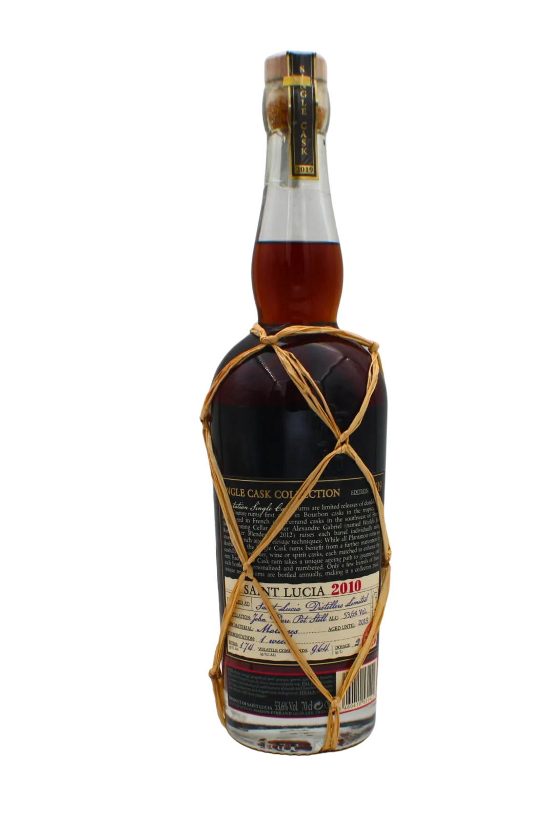 Plantation Santa Lucia Ferrand Benegade Barrel Chestnut Maturation 2010 Rum 700 ML - Image 3