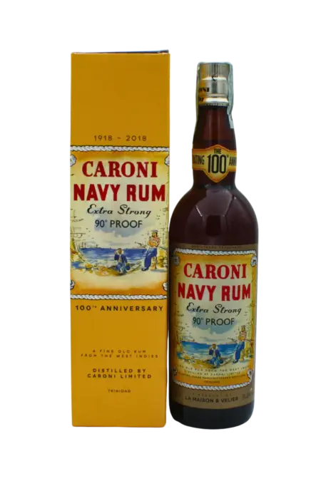 Caroni Navy Rum Extra Strong 90 Proof Rum 700 ML