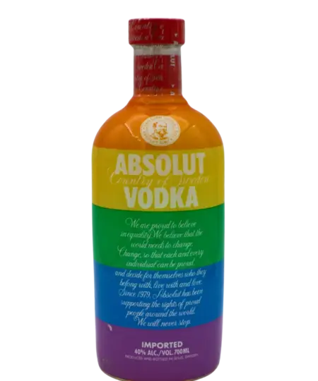 Absolut Vodka Rainbow Edition Red Cap 700 ML
