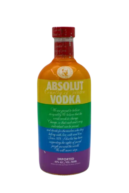 Absolut Vodka Rainbow Edition Red Cap 700 ML