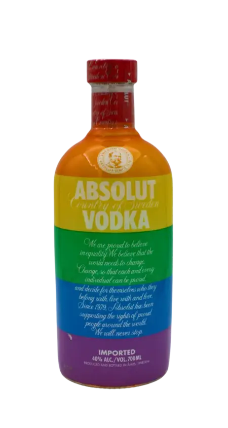 Absolut Vodka Rainbow Edition Red Cap 700 ML