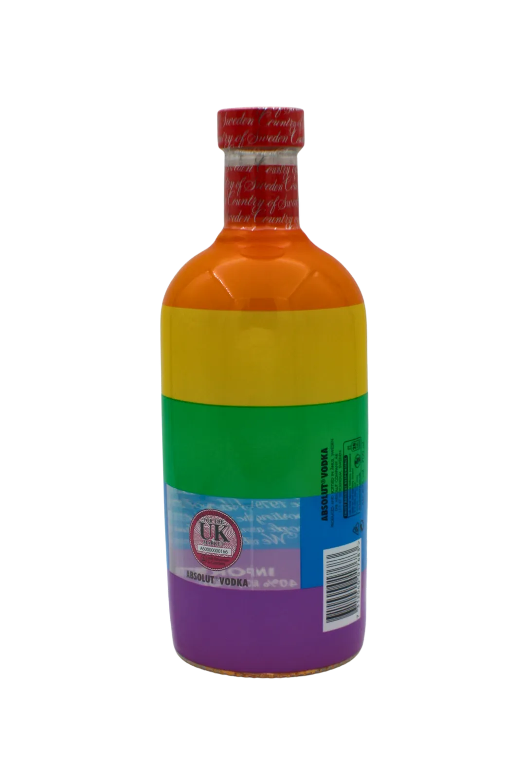 Absolut Vodka Rainbow Edition Red Cap 700 ML - Image 2