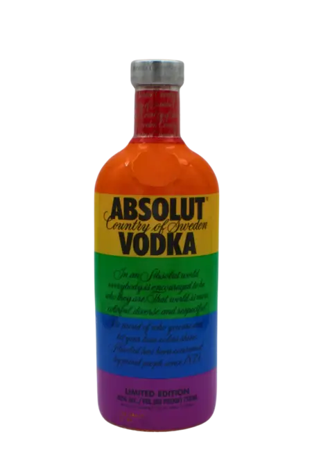 Absolut Vodka Rainbow Edition Silver Cap 750 ML