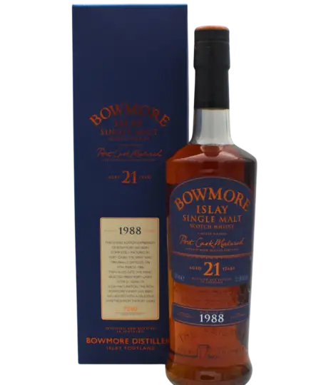 Bowmore 1988 Port Cask 21 Y.O Single Malt Scotch Whisky 700 ML