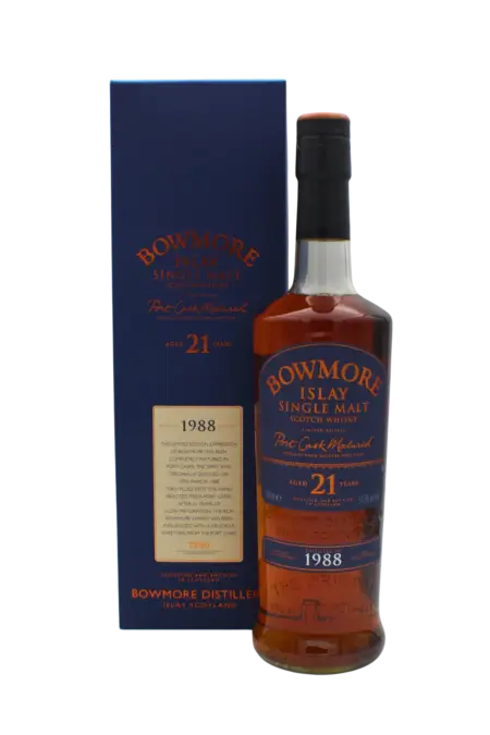 Bowmore 1988 Port Cask 21 Y.O Single Malt Scotch Whisky 700 ML