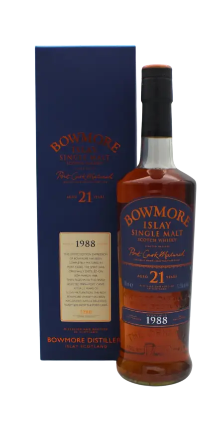 Bowmore 1988 Port Cask 21 Y.O Single Malt Scotch Whisky 700 ML