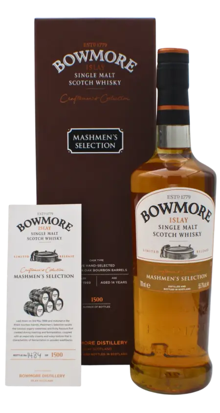 Bowmore 1999 Mashmen's Selection 14 Y.O Single Malt Scotch Whisky 700 ML