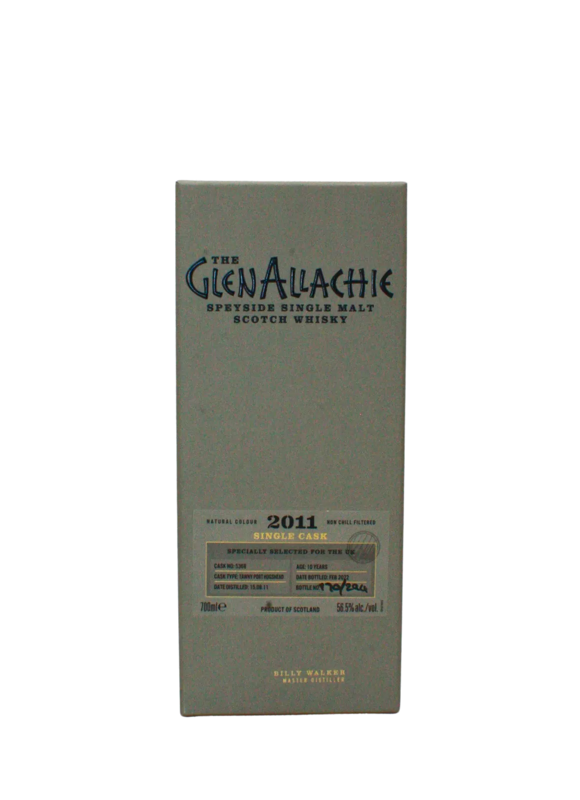 Glenallachie 2011 Tawny Port Hogshead Single Cask 10 Y.O Single Malt Scotch Whisky 700 ML - Image 4