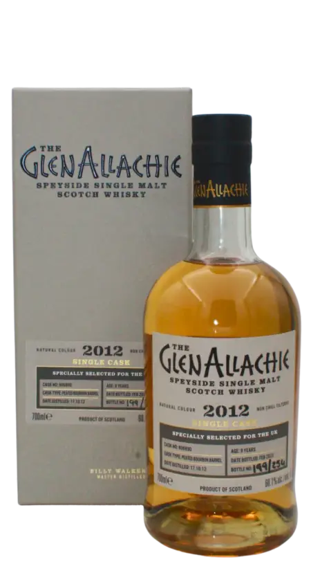 Glenallachie 2012 Peated Bourbon Single Cask 9 Y.O Single Malt Scotch Whisky 700 ML