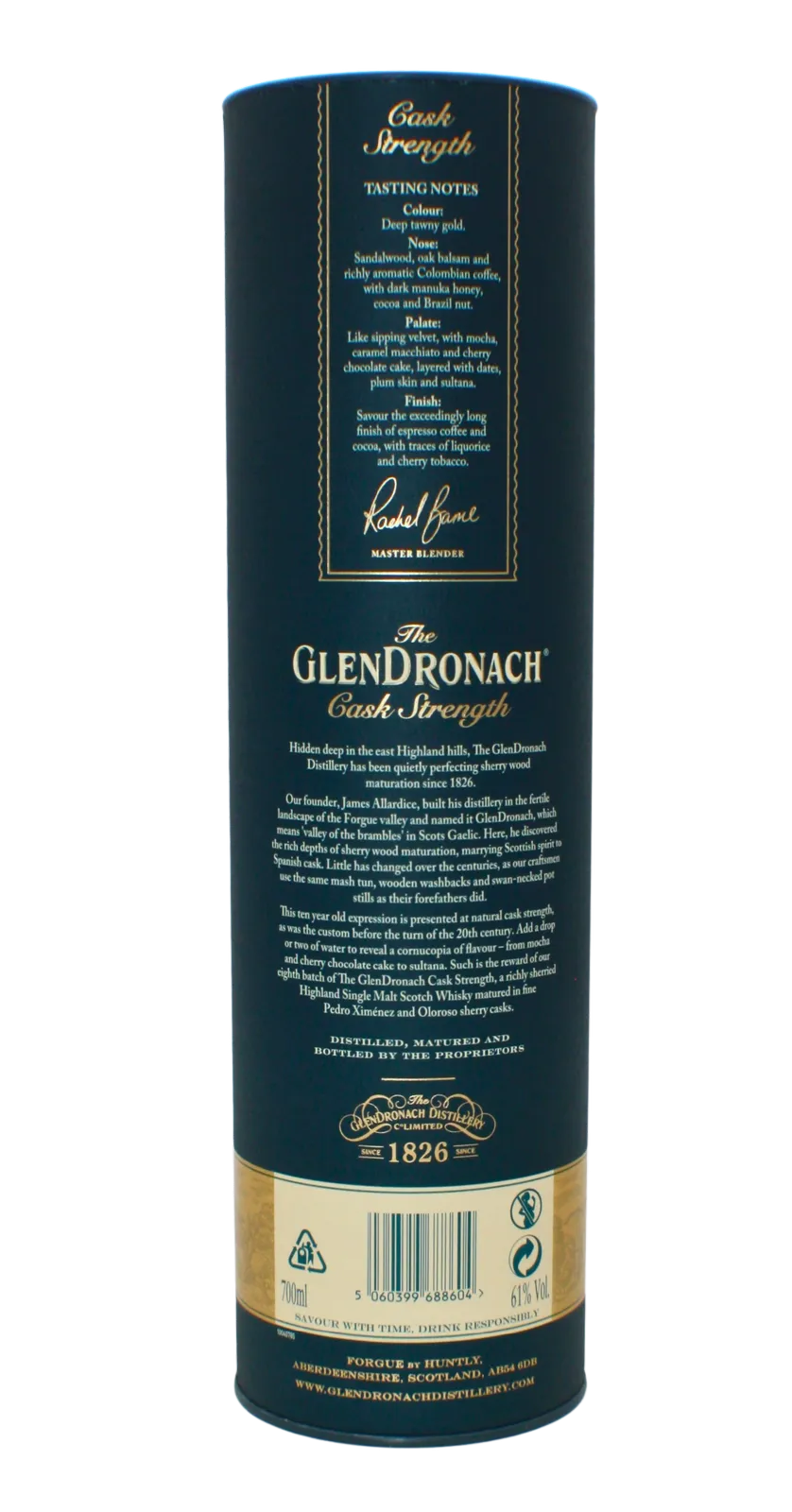 Glendronach Cask Strength Batch 8 Single Malt Scotch Whisky 700 ML - Image 5