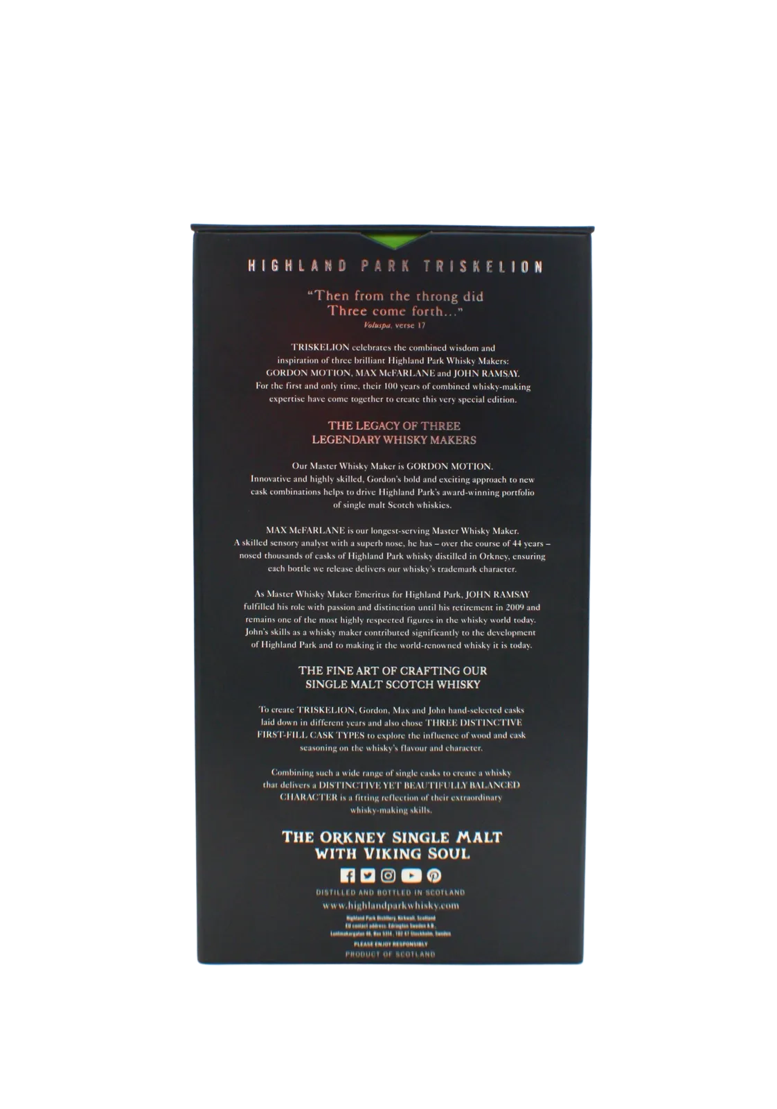 Highland Park Triskelion Single Malt Scotch Whisky 700 ML - Image 5