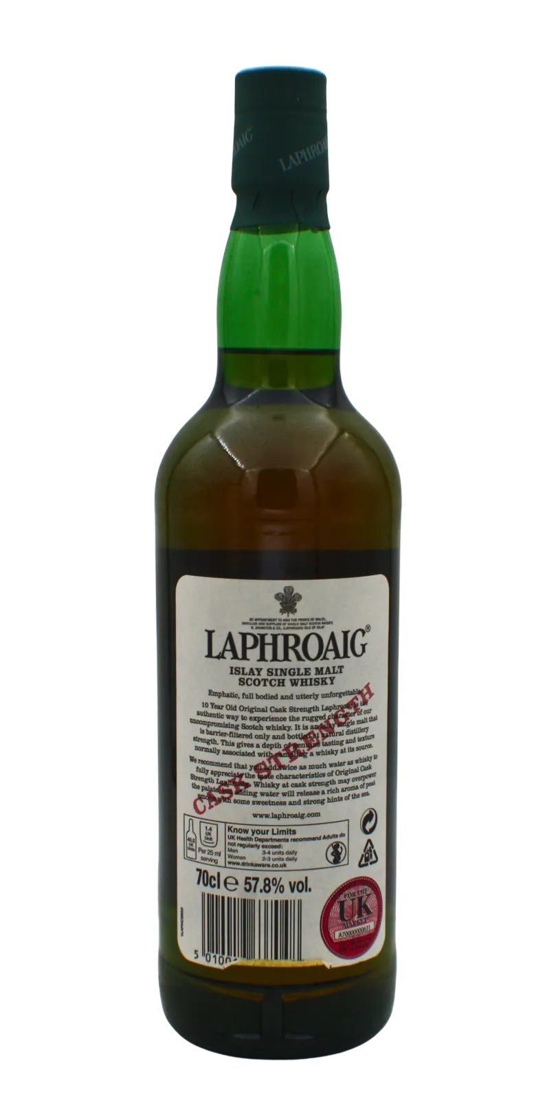 Laphroaig Cask Strength 57.8% Vol Batch 001 Single Malt Scotch Whisky 700 ML - Image 2