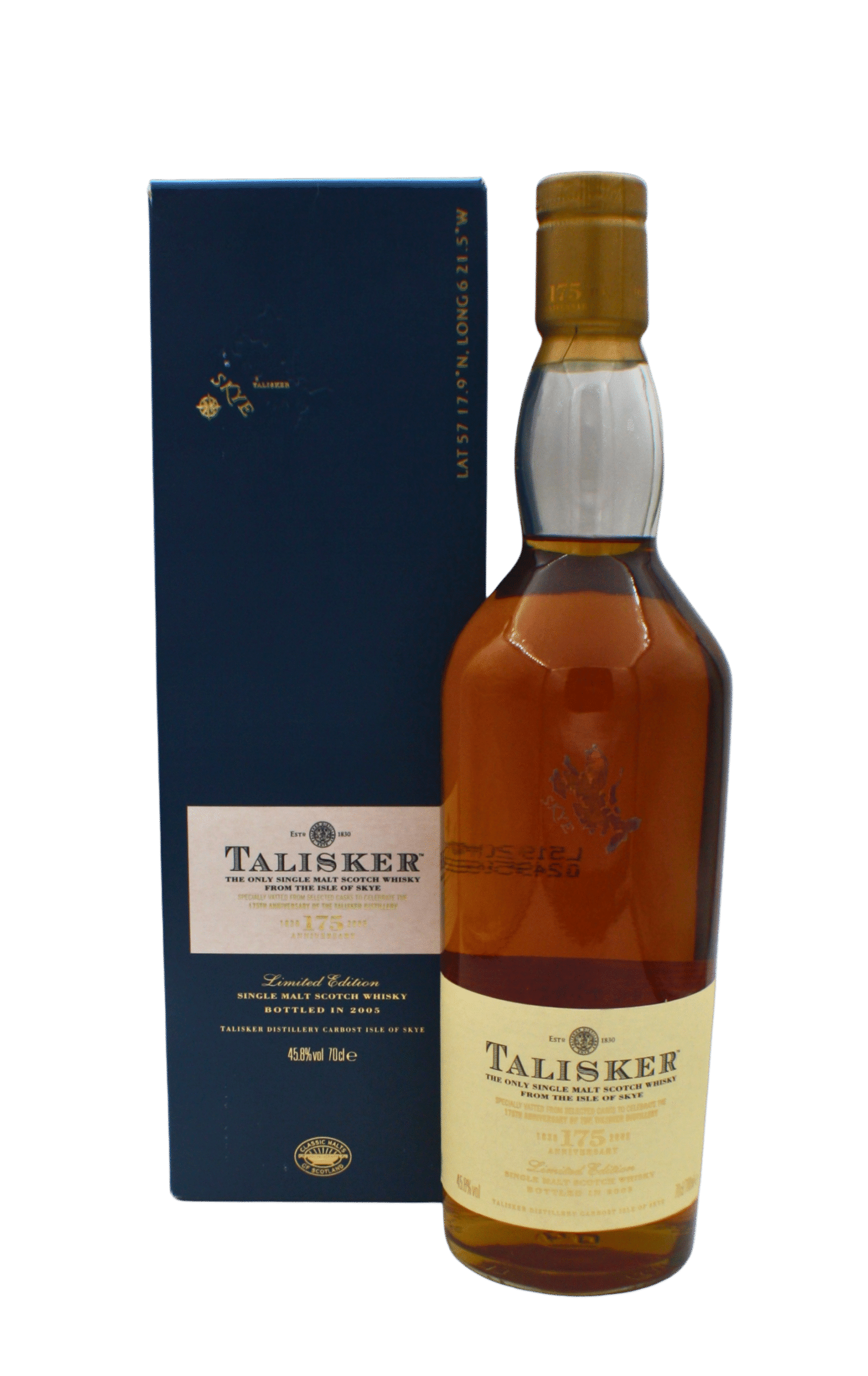 Talisker 175th Anniversary Bottled in 2005 Single Malt Scotch Whisky 700 ML