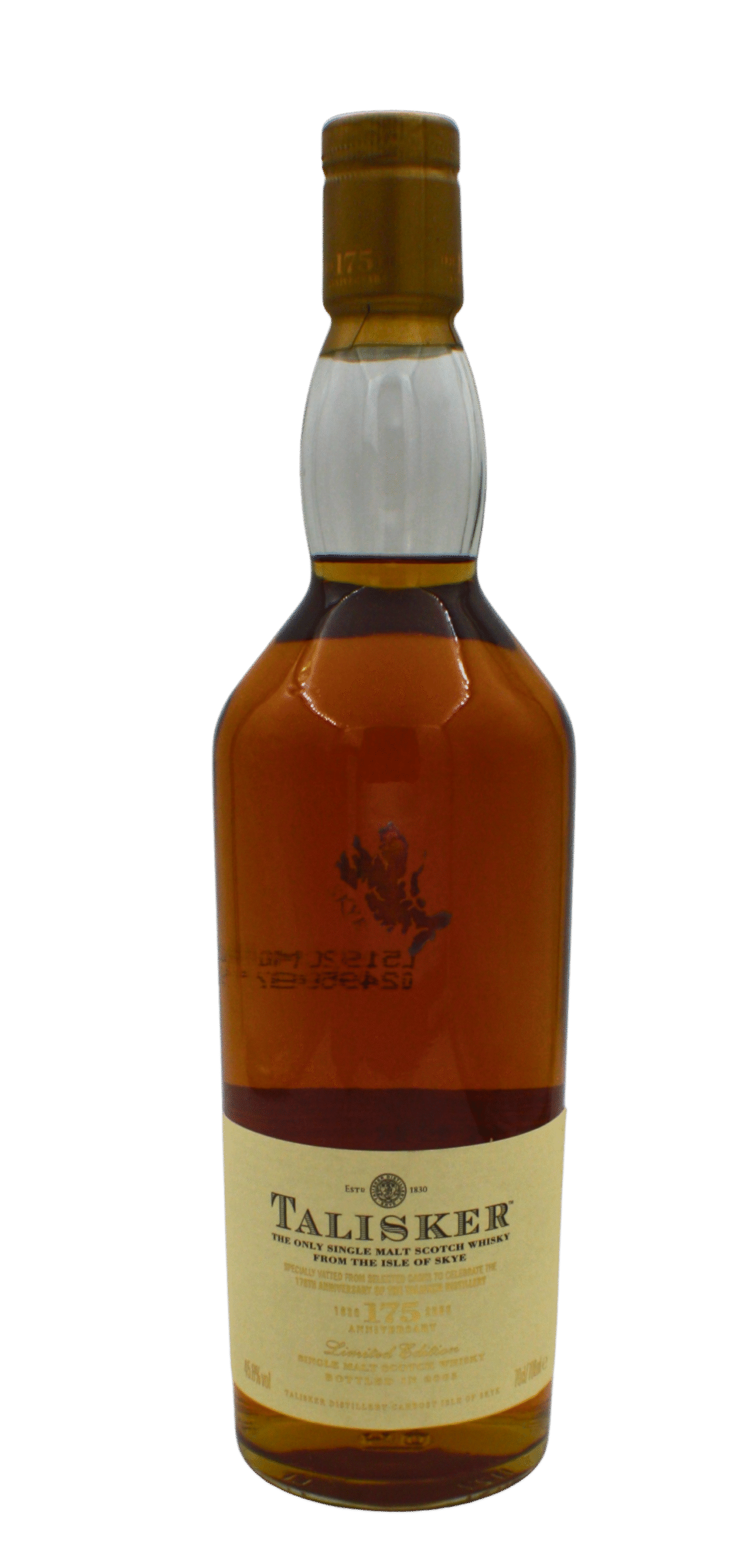 Talisker 175th Anniversary Bottled in 2005 Single Malt Scotch Whisky 700 ML - Image 2