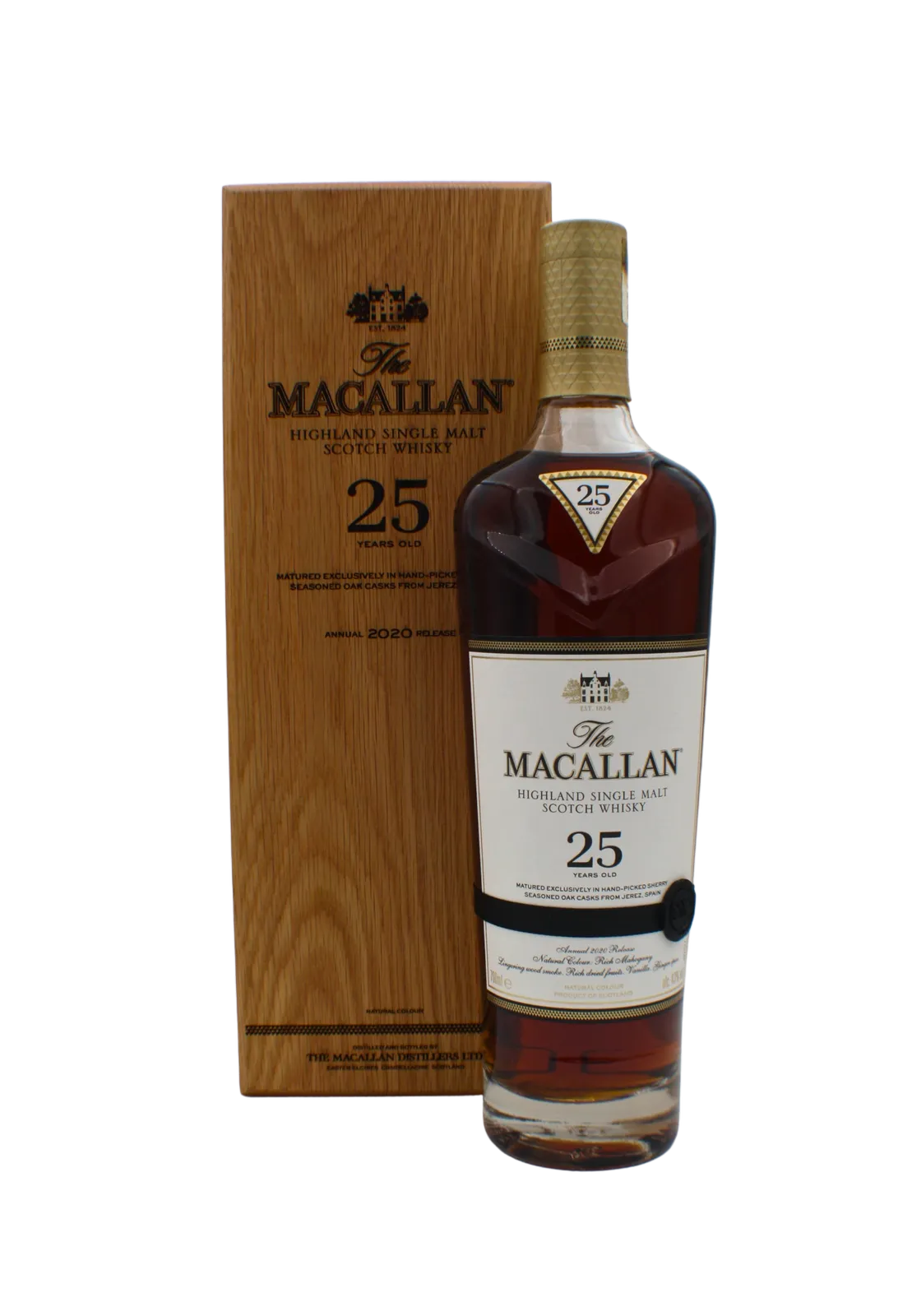 Macallan 2020 Release 25 Y.O Sherry Cask Single Malt Scotch Whisky 700 ML