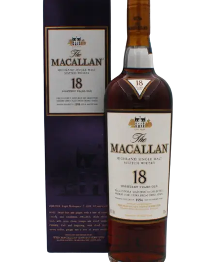 Macallan Sherry Cask 1994 18 Y.O Single Malt Scotch Whisky 700 ML