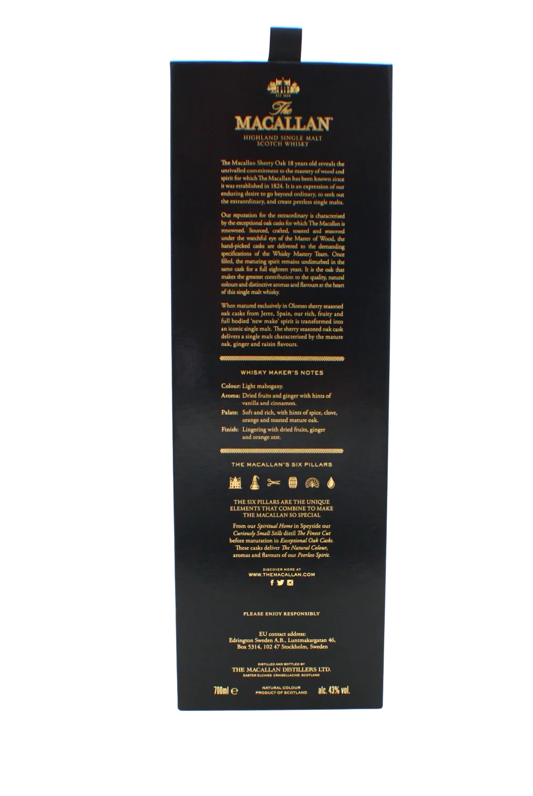 Macallan Sherry Cask 2020 18 Y.O Single Malt Scotch Whisky 700 ML - Image 5