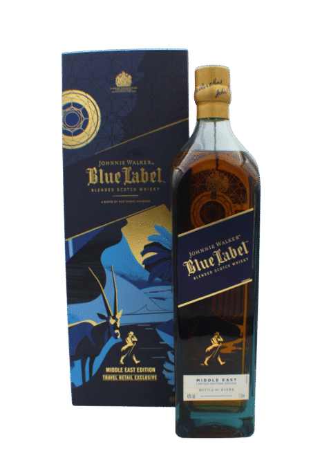 Johnnie Walker Middle East Edition Blue Label Blended Scotch Whisky 1000 ML