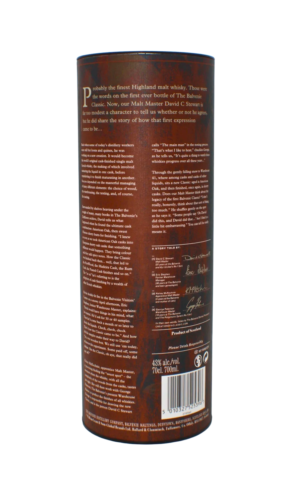 Balvenie A Creation Of A Classic Single Malt Scotch Whisky 700 ML - Image 5