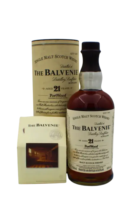 Balvenie Port Wood 21 Y.O (Black Label) Single Malt Scotch Whisky 700 ML