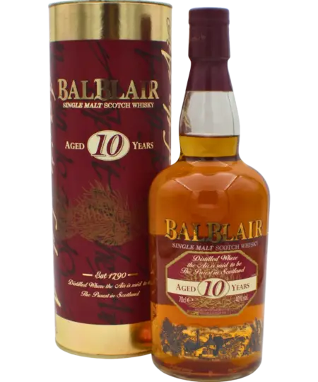 Balblair Round Tube Old Edition 10 Y.O Single Malt Scotch Whisky 700 ML