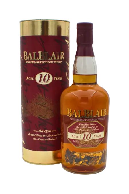 Balblair Round Tube Old Edition 10 Y.O Single Malt Scotch Whisky 700 ML