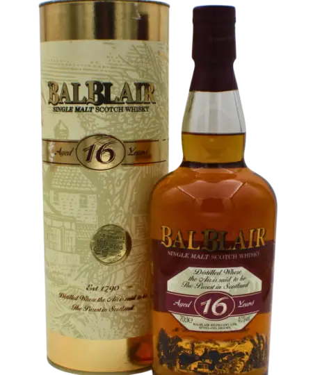 Balblair Round Tube Old Edition 16 Y.O Single Malt Scotch Whisky 700 ML