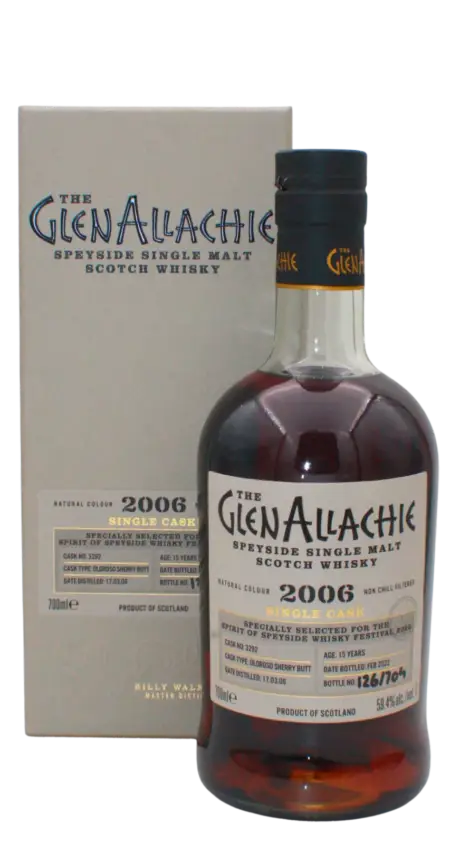 Glenallachie 2006  Olorosso Sherry Single Cask 15 Y.O Single Malt Scotch Whisky 700 ML