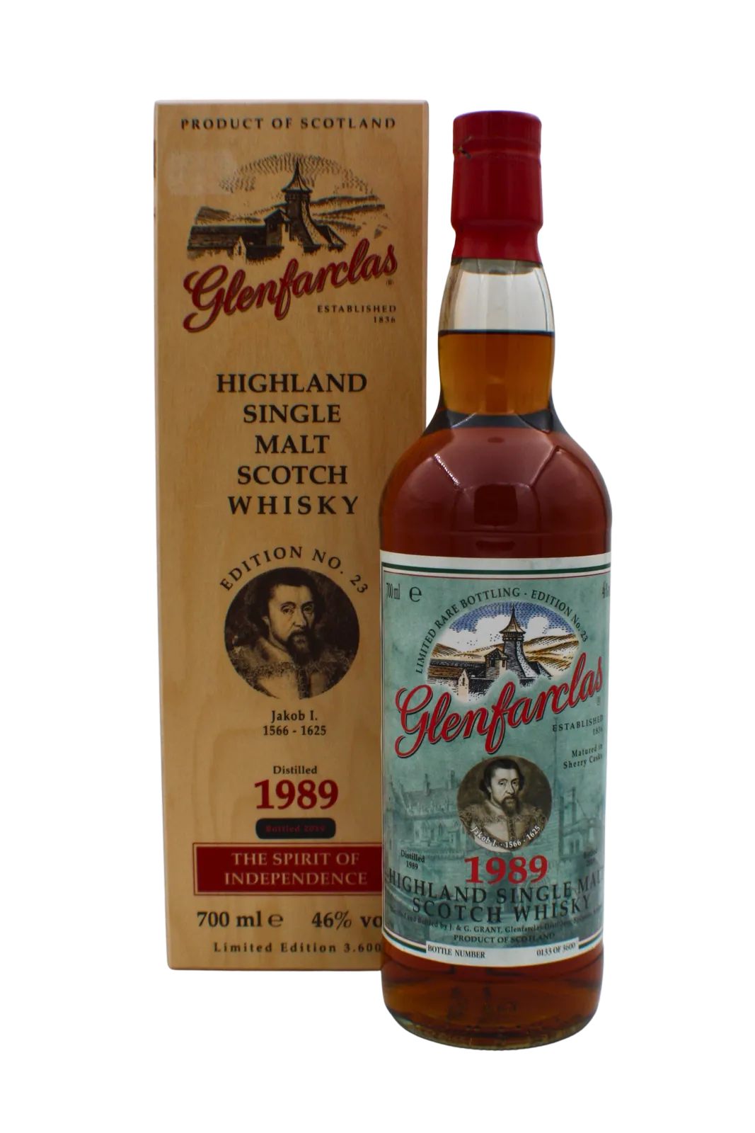 Glenfarclas Jubilee 23 Edition Distilled 1989 Single Malt Scotch Whisky 700 ML