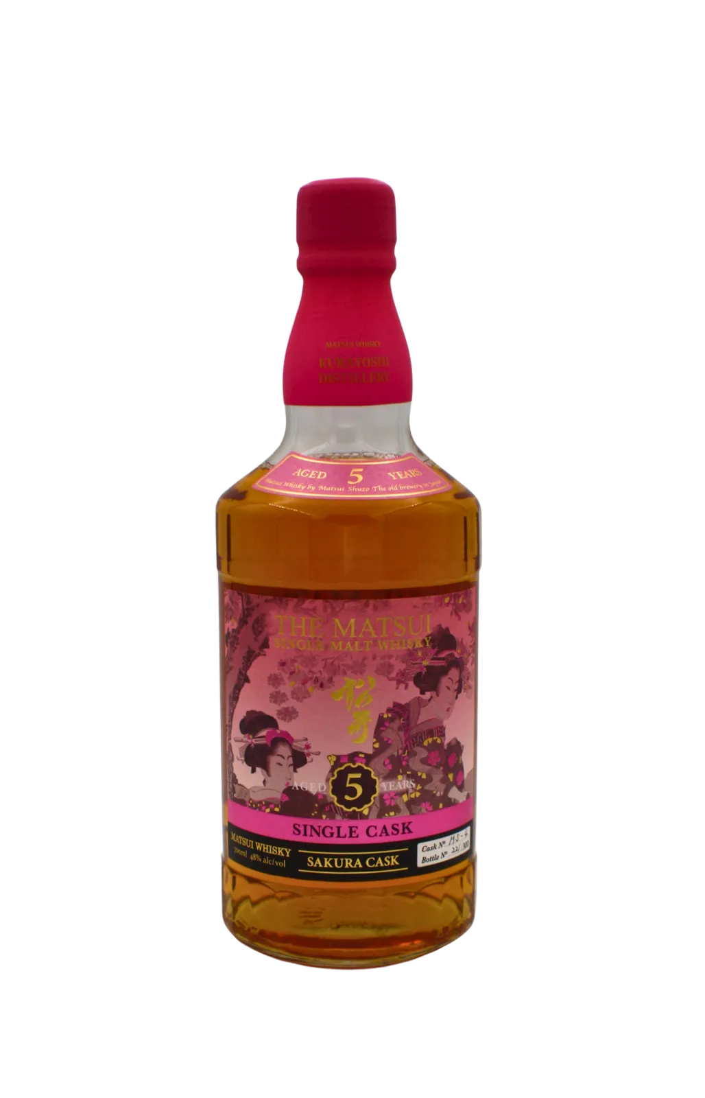 Matsui Single Cask Sakura 5 Y.O Japanese Whisky 700 ML - Image 2