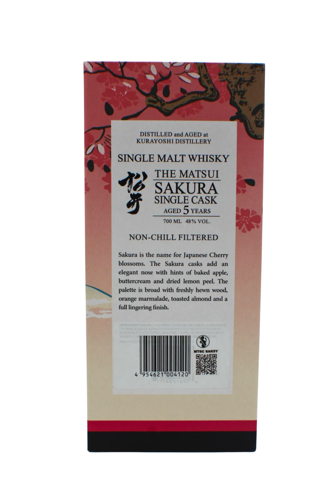 Matsui Single Cask Sakura 5 Y.O Japanese Whisky 700 ML - Image 5
