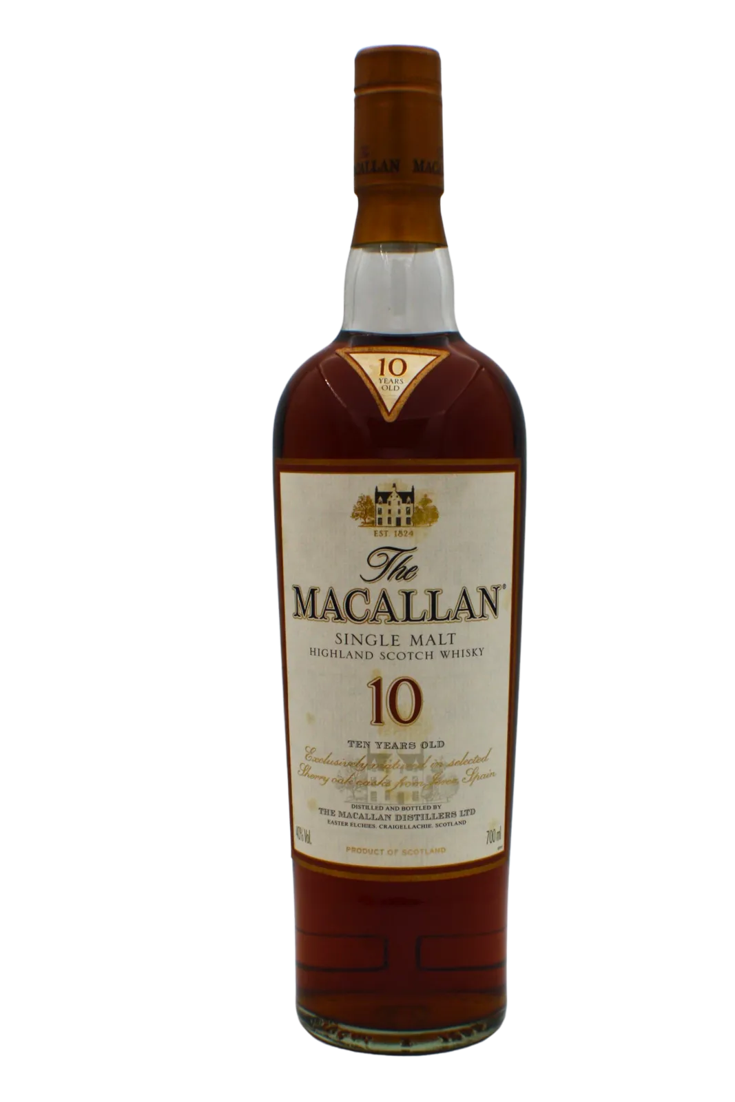 Macallan Sherry Oak Cask (orange carton box) 10 Y.O Single Malt Scotch Whisky 700 ML - Image 2
