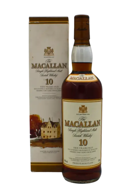 Macallan Sherry Oak Cask (white carton box) 10 Y.O Single Malt Scotch Whisky 700 ML