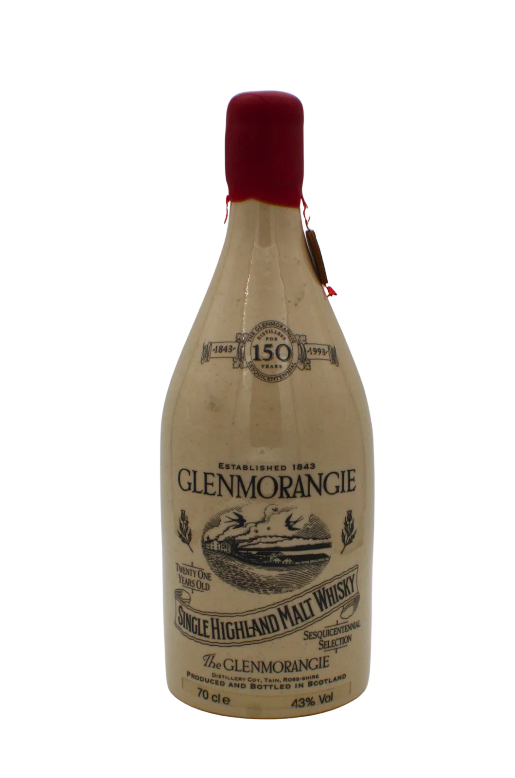 Glenmorangie 150th Anniversary Ceramic Decanter Single Malt Scotch Whisky 700 ML