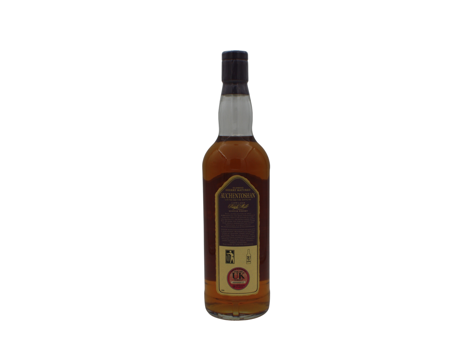 Auchentoshan Olorosso Sherry Matured Limited Edition 18 Y.O Single Malt Scotch Whisky 700 ML - Image 3