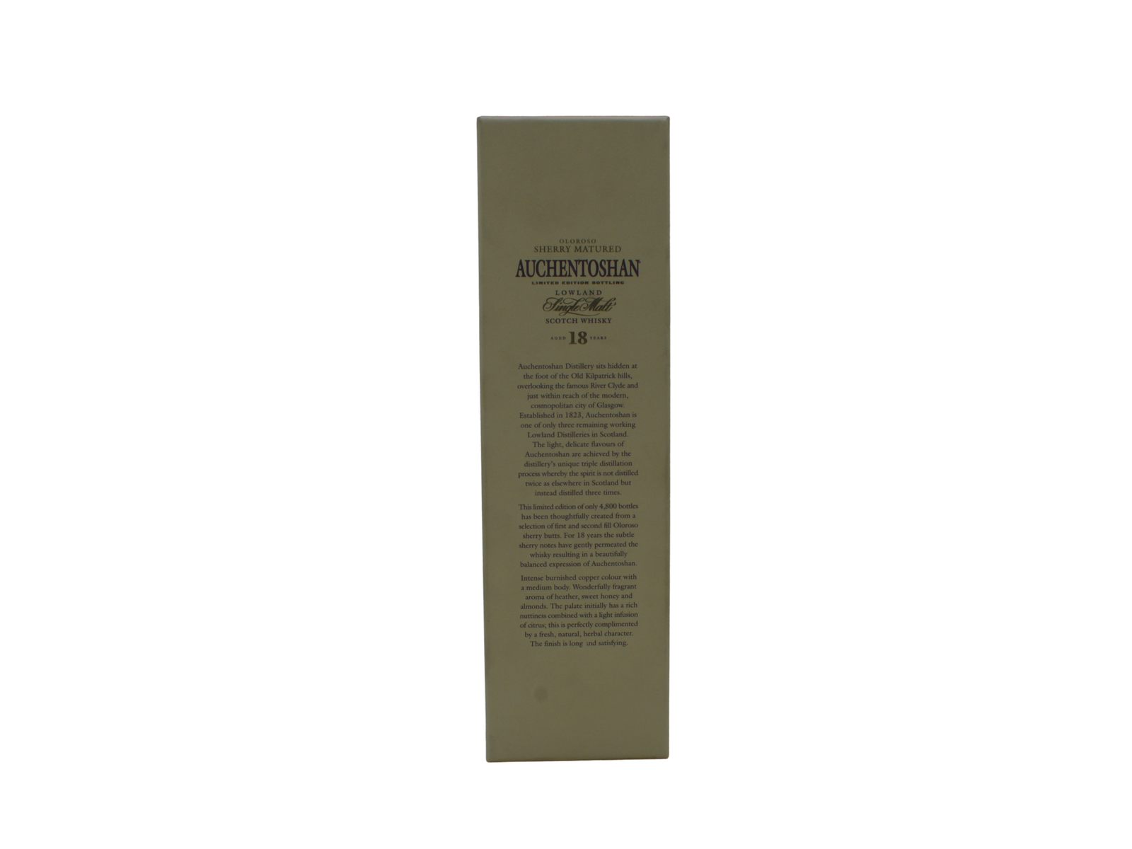 Auchentoshan Olorosso Sherry Matured Limited Edition 18 Y.O Single Malt Scotch Whisky 700 ML - Image 5