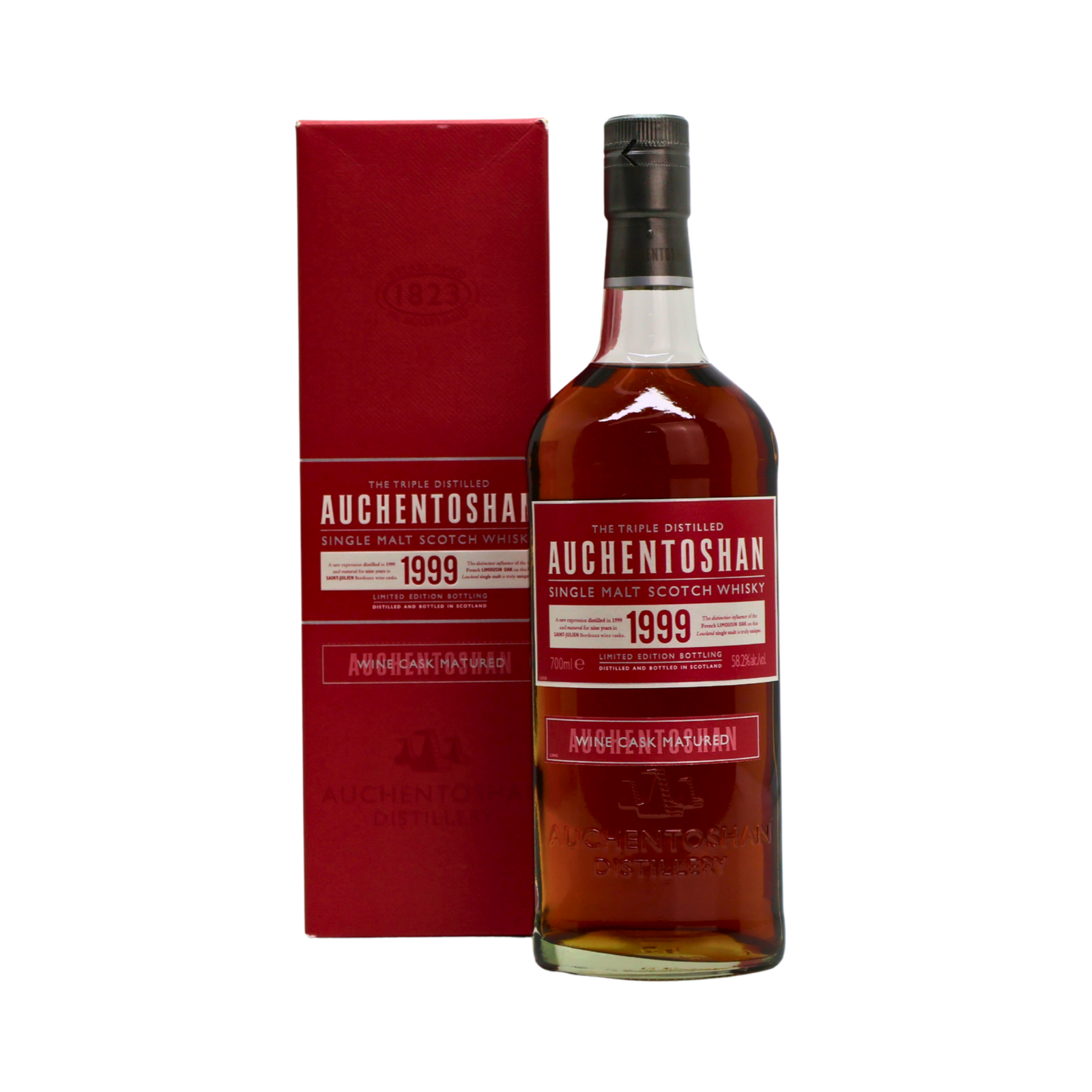 Auchentoshan Wine Cask Matures Vintage 1999 Single Malt Scotch Whisky 700 ML