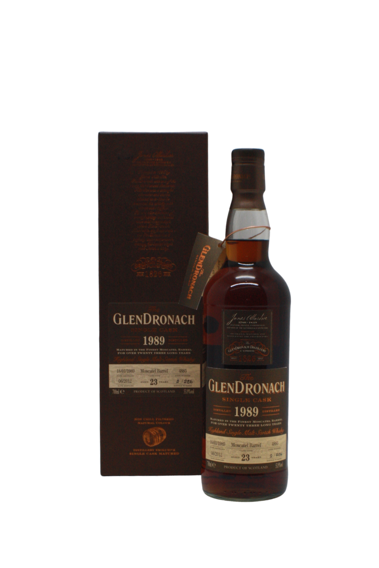 Glendronach 1989 Single Cask N.4885 23 Y.O Single Malt Scotch Whisky 700 ML