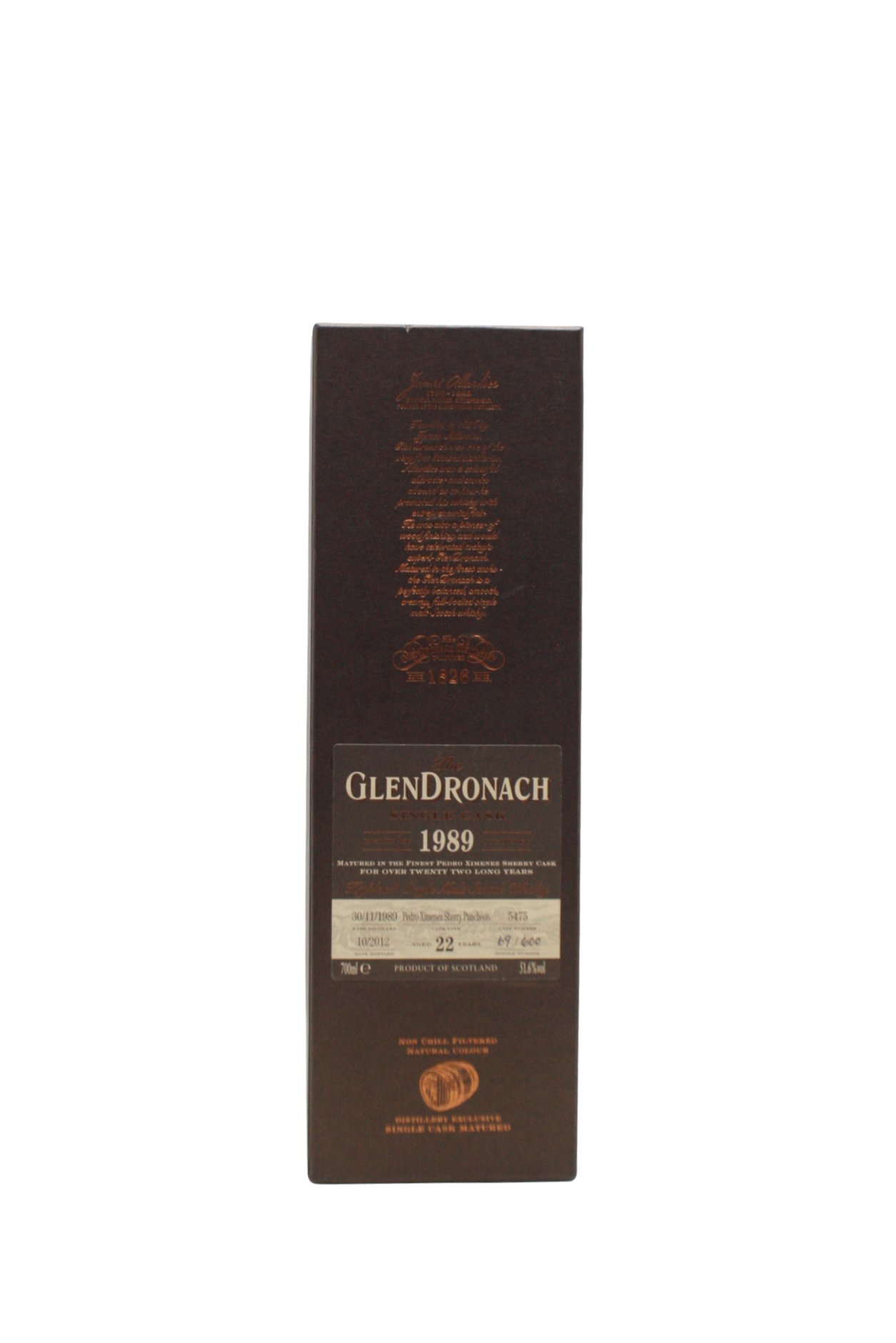 Glendronach 1989 Single Cask N.5475 22 Y.O Single Malt Scotch Whisky 700 ML - Image 4